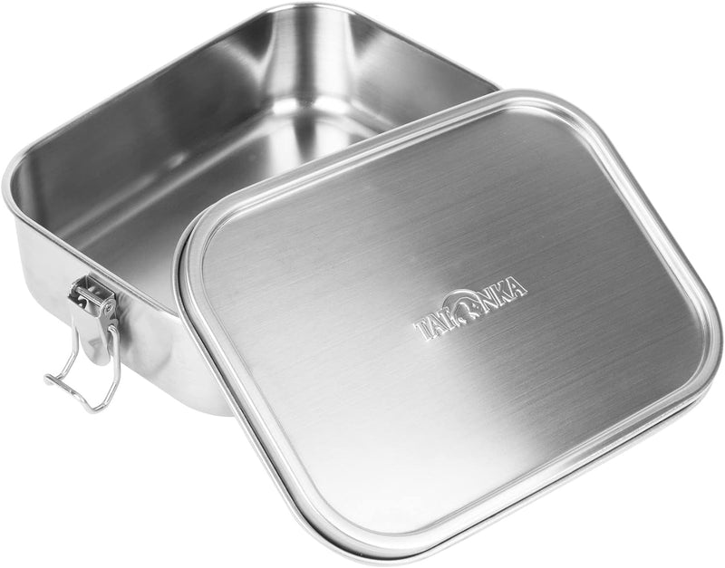 Tatonka Edelstahl Brotdose Lunch Box 1 Lock (800 ml / 1000ml) - Brotbox mit Bügelverschluss - unzerb