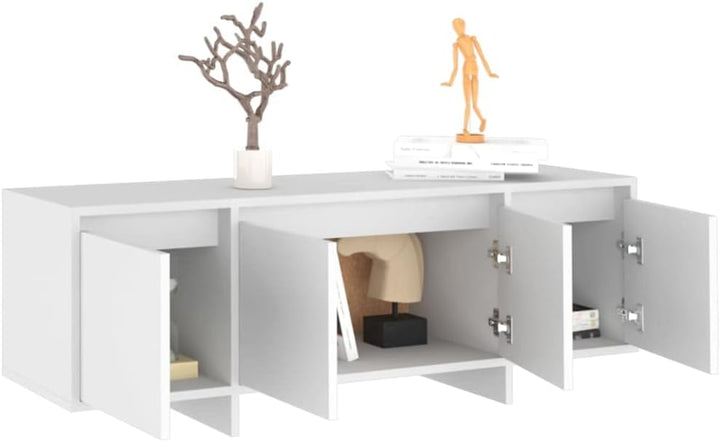 vidaXL TV Schrank mit 4 Türen Lowboard TV Möbel Tisch Board Sideboard Fernsehtisch Fernsehschrank Hi