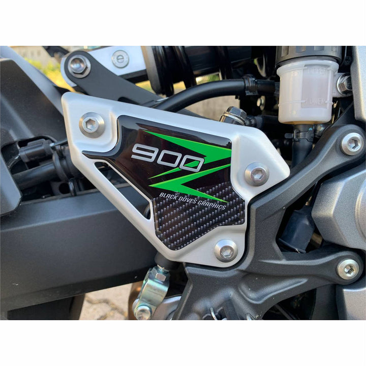 Harz-Aufkleber zum Schutz von Fersen, kompatibel mit Motorrad Kawasaki Z900 Z 900 (Absatzschutz) … A