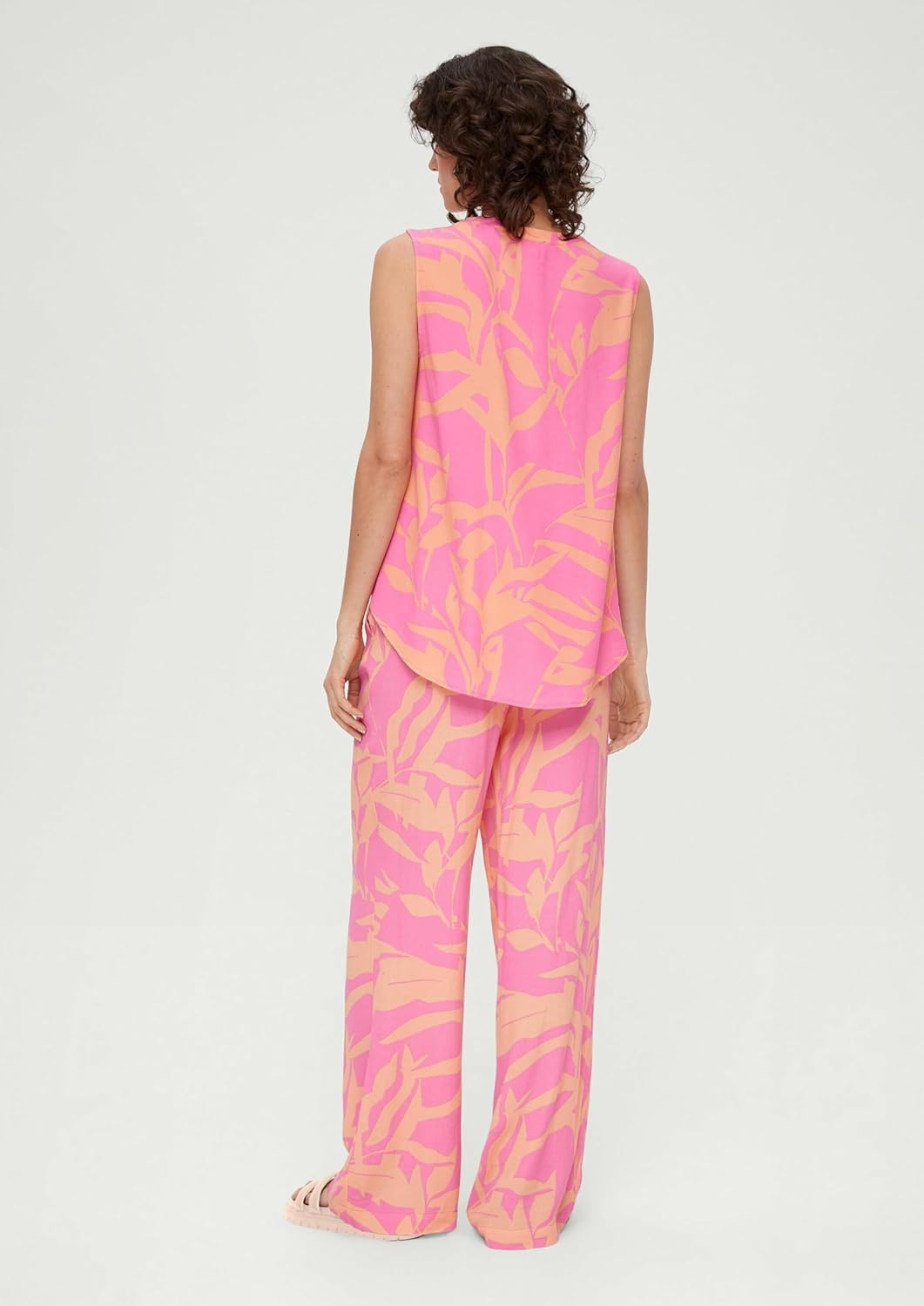 s.Oliver Viskosebluse mit Crêpestruktur 38 Orange 44a3, 38 Orange 44a3