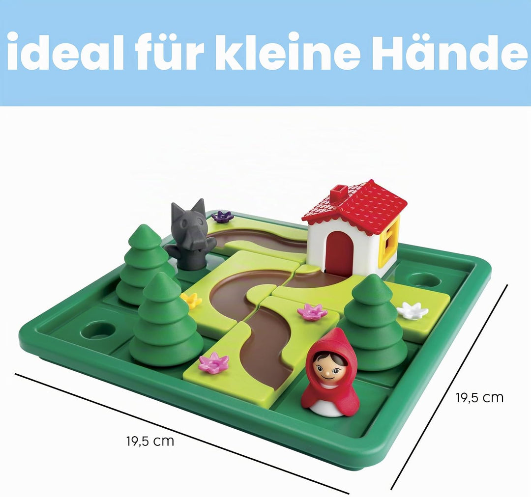 Smart Games - Little Red Riding Hood Deluxe, Puzzle Game with 48 Challenges and Picture Story Book,