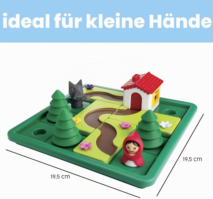 Smart Games - Little Red Riding Hood Deluxe, Puzzle Game with 48 Challenges and Picture Story Book,
