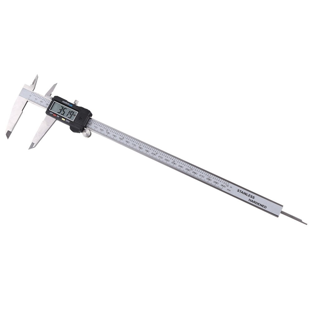 Yosoo - digitaler Vernier-Messschieber mit LCD-Bildschirm, 300 mm, elektronisch, Edelstahl, Metall-O