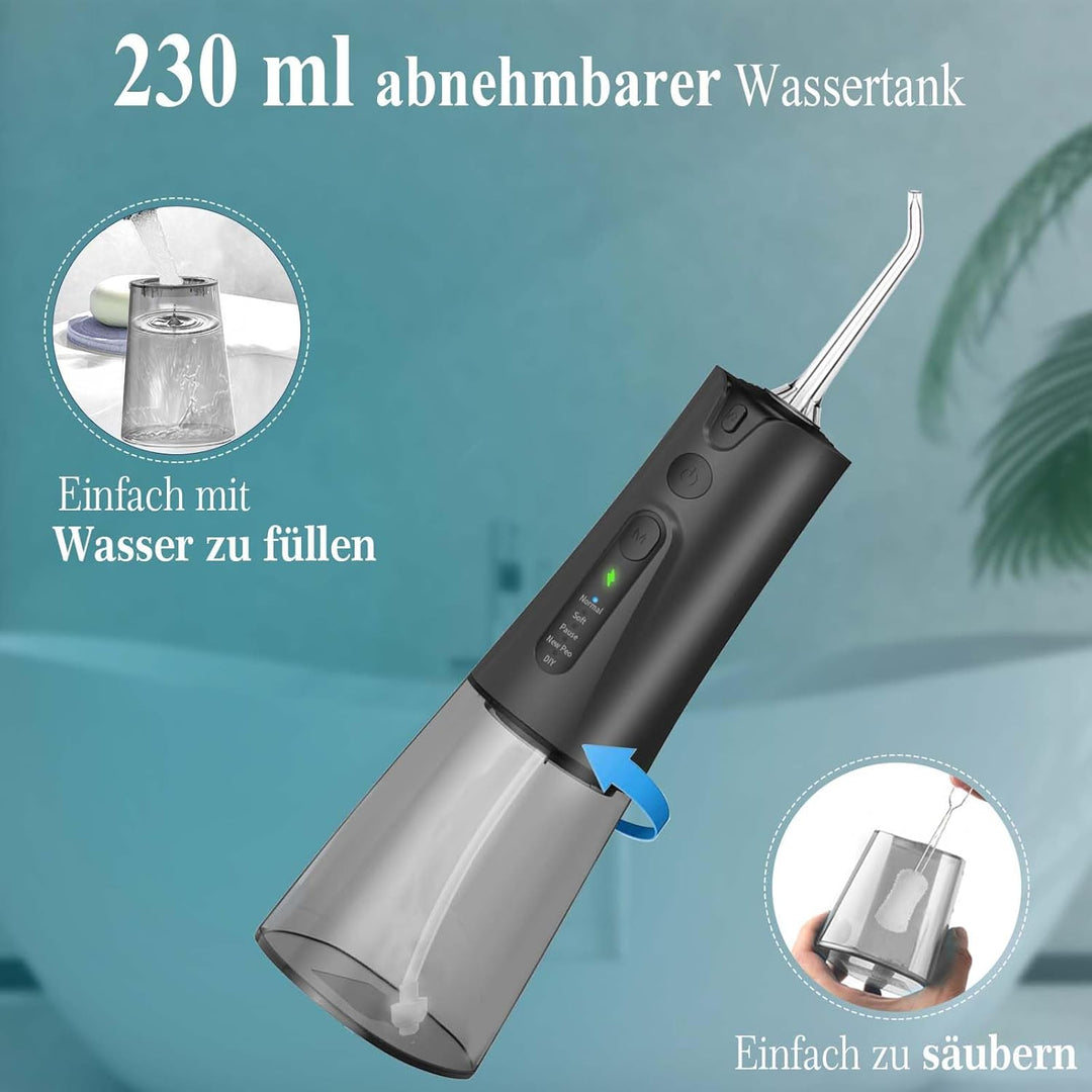 SURFOU Munddusche Kabellos Elektrische Zahndusche Wasser Zahnreiniger, Oral Irrigator Water Flosser