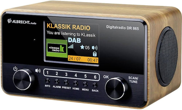 ALBRECHT DR 865 Seniorenradio mit gut lesbarem 4" Farbdisplay, brillantem Klang, seniorengerechter B