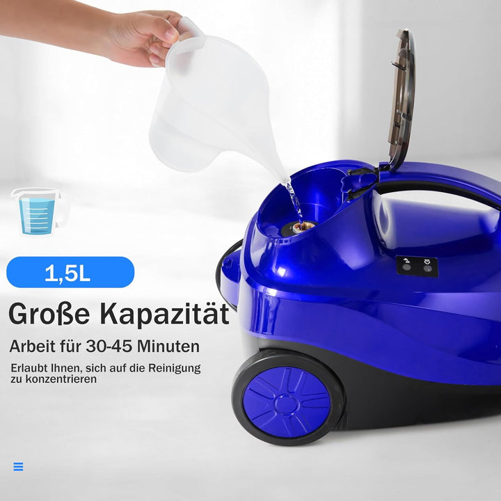 GOPLUS Dampfreiniger, Dampfdruck: max. 4,0 bar, variabler Dampf, Aufheizzeit: 5 Min., Leistung: 2000