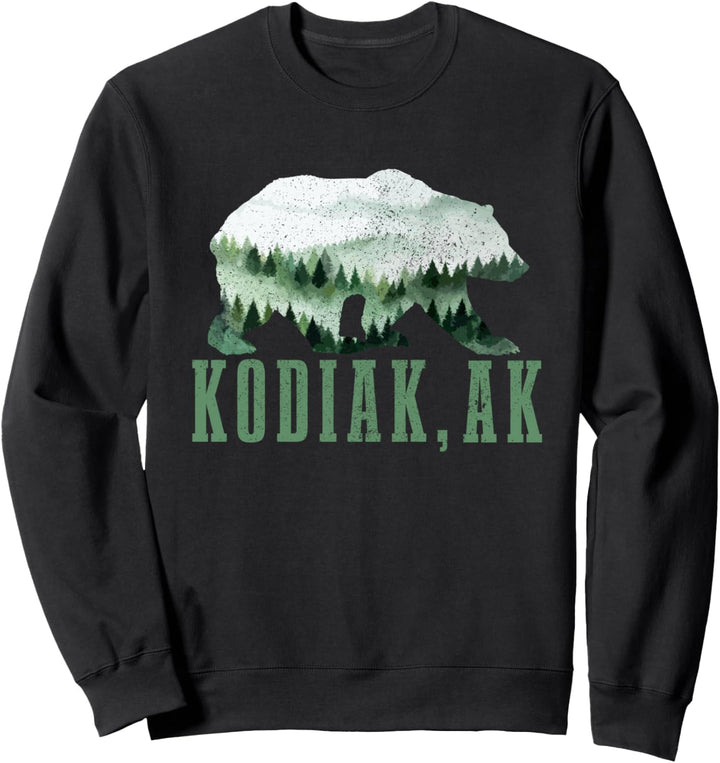 Kodiak Alaska Bär Grizzlybär Natur Outdoor USA Souvenir Sweatshirt