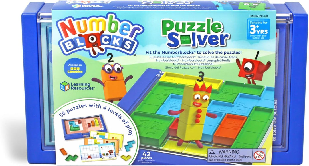 Learning Resources Numberblocks Puzzle Solver, Spielzeug für 3-jährige Jungen und Mädchen, 50 Puzzle