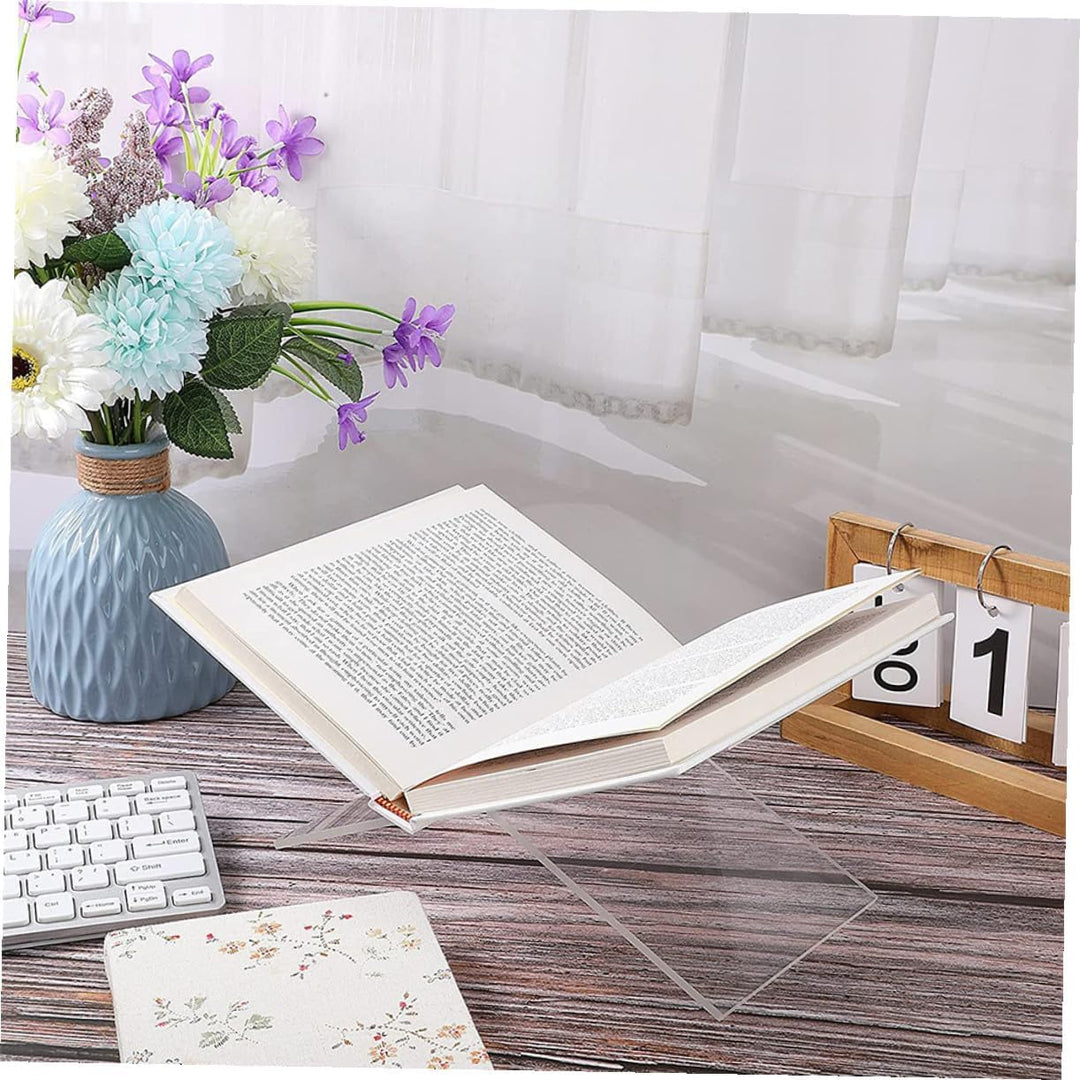 Acryl Buchhalter Acryl Open Book Display Stand Recipe Halter Reading Acryl Buchhalter für Offene Und
