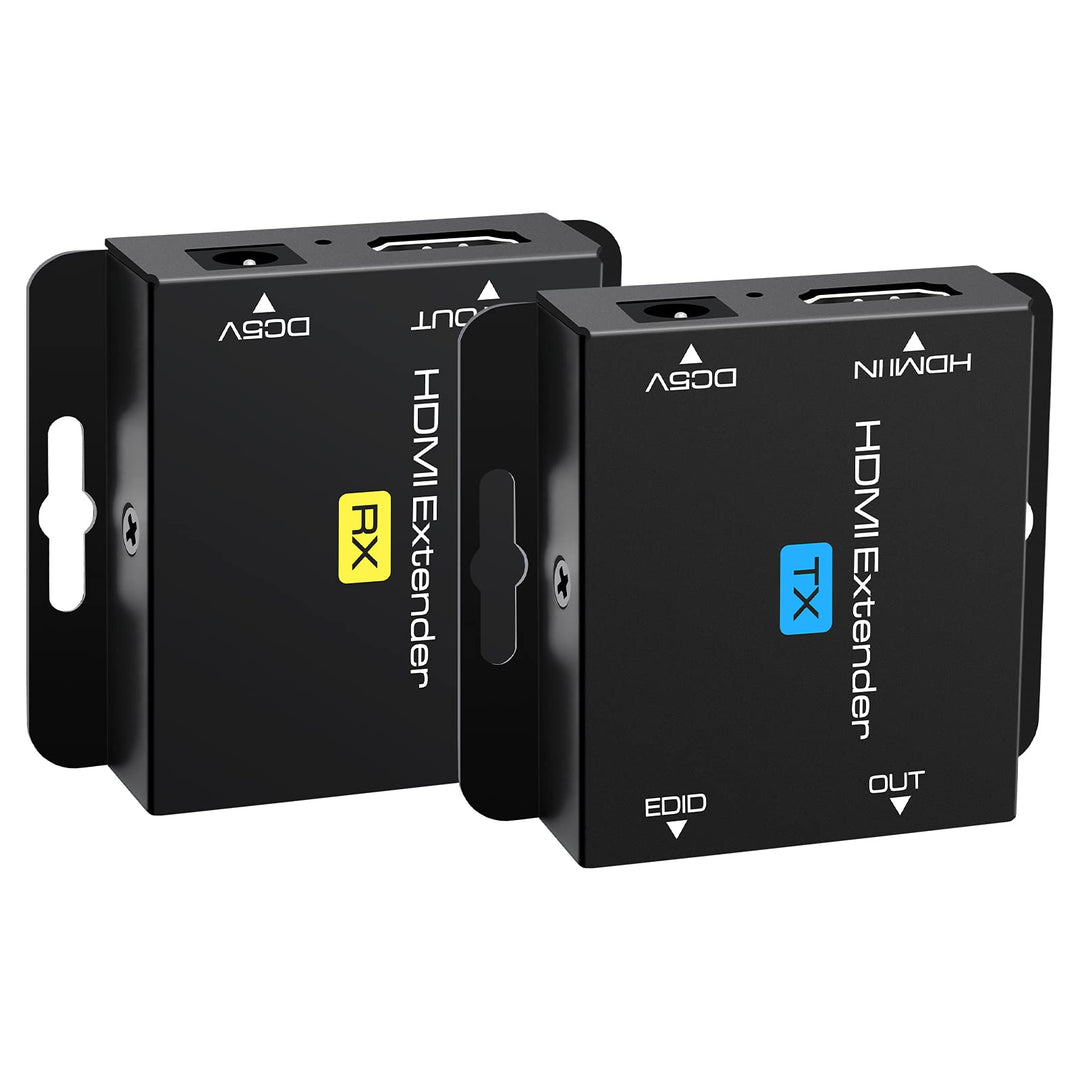 VEDINDUST HDMI Extender, Over Cat5e/6/7 Ethernet HDMI Transmitter Empfänger unterstützt EDID 1080p P