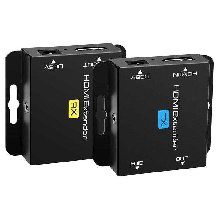VEDINDUST HDMI Extender, Over Cat5e/6/7 Ethernet HDMI Transmitter Empfänger unterstützt EDID 1080p P