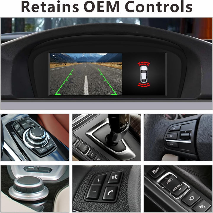 Autoradio für BMW 3/5 Serie CIC System 8.8 Zoll Touchscreen mit Wireless CarPlay Android Auto Autora