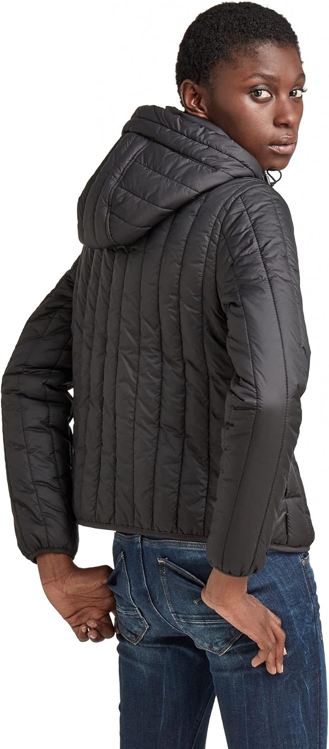 G-STAR RAW Damen Meefic Vertical Quilted Jacke Jackets S Schwarz (dk black D20114-B958-6484), S Schw