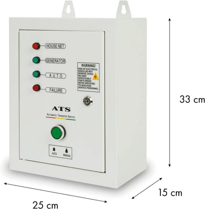 EBERTH ATS Notstromautomatik bis 10kW, 3 Phasen, 400V, Automatischer Transferschalter, Automatic Tra