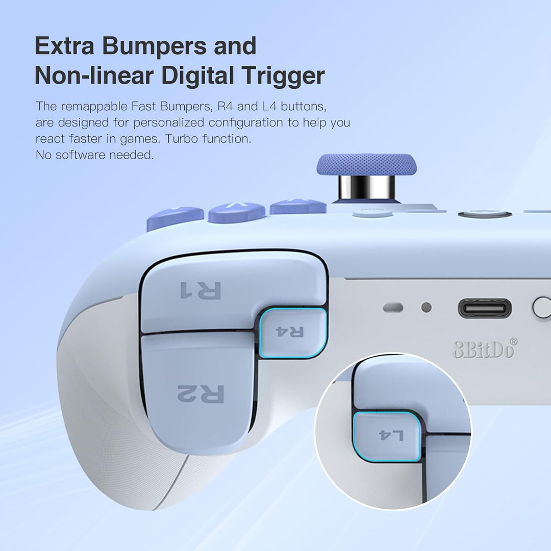 8Bitdo Ultimate 2C Bluetooth-Controller für Switch 2, Switch/OLED/Lite, Hall-Effekt-Joysticks, nicht