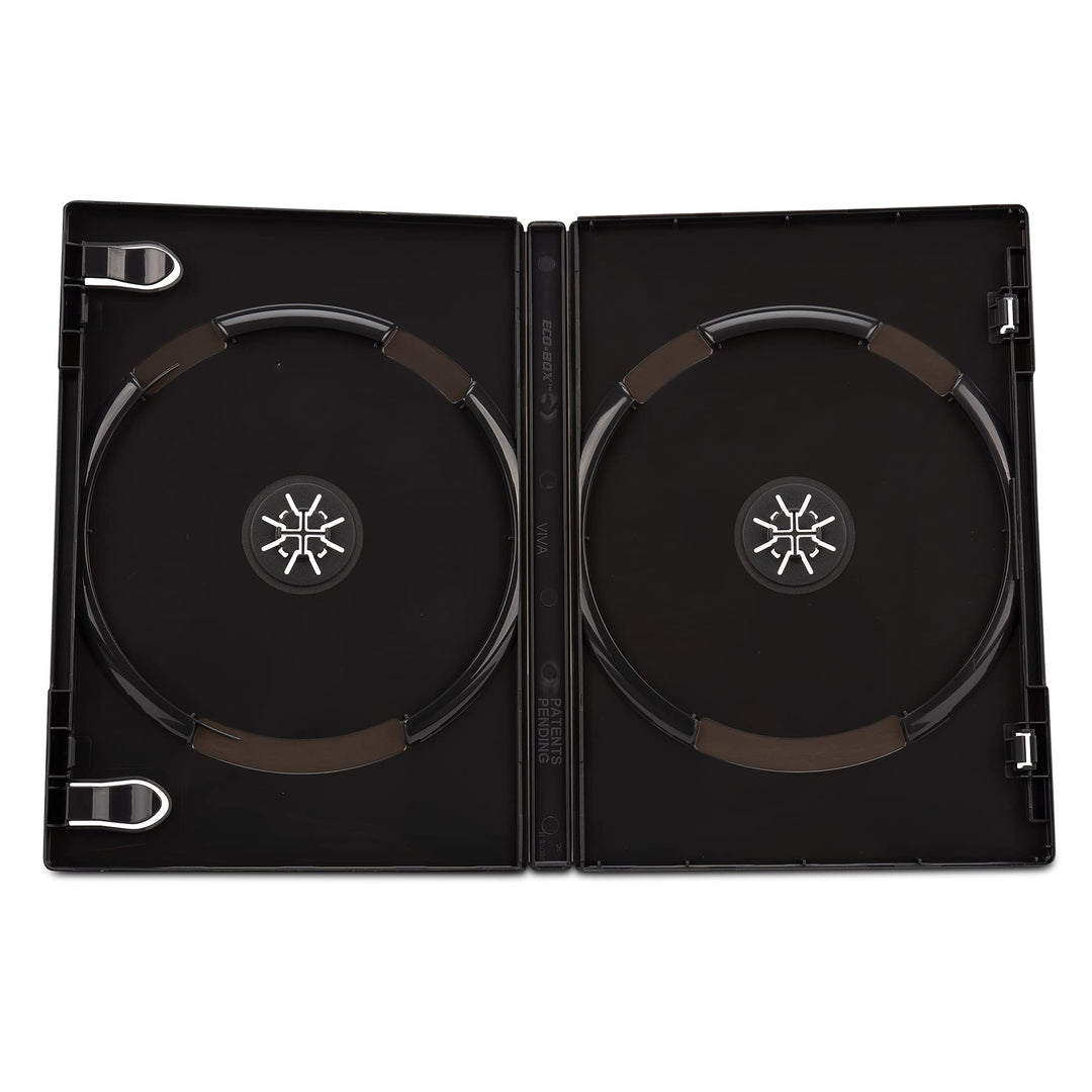 DVD-Doppelhüllen von DragonTrading®, 14 mm, schwarz, 100 Stück