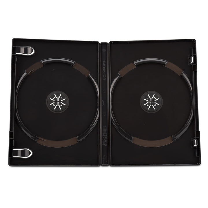 DVD-Doppelhüllen von DragonTrading®, 14 mm, schwarz, 100 Stück