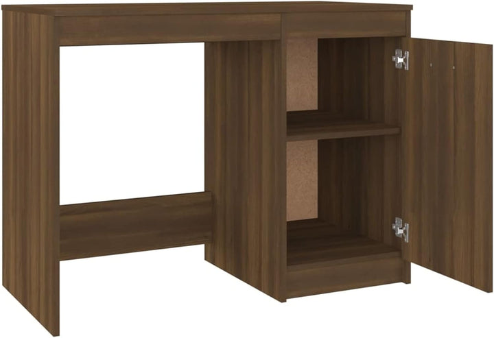 Susany Schreibtisch mit Eingebauten Schrank Computertisch Bürotisch Laptoptisch Büromöbel PC Tisch A