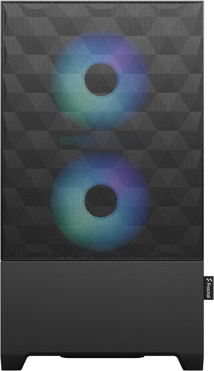 Fractal Design Pop Mini Air RGB Black - Tempered Glass Clear Tint - Honeycomb Mesh Front – TG Side P