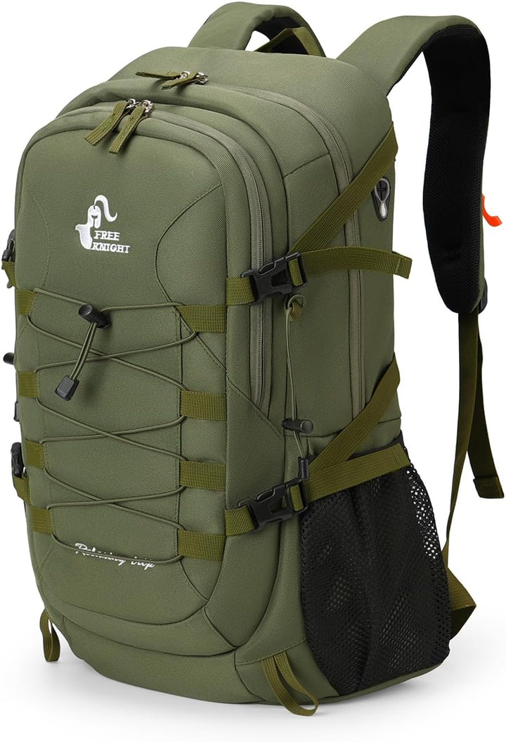 Bseash 40L Leichter wasserdichter Wanderrucksack mit Regenschutz, Outdoor Sport Reise Tagesrucksack