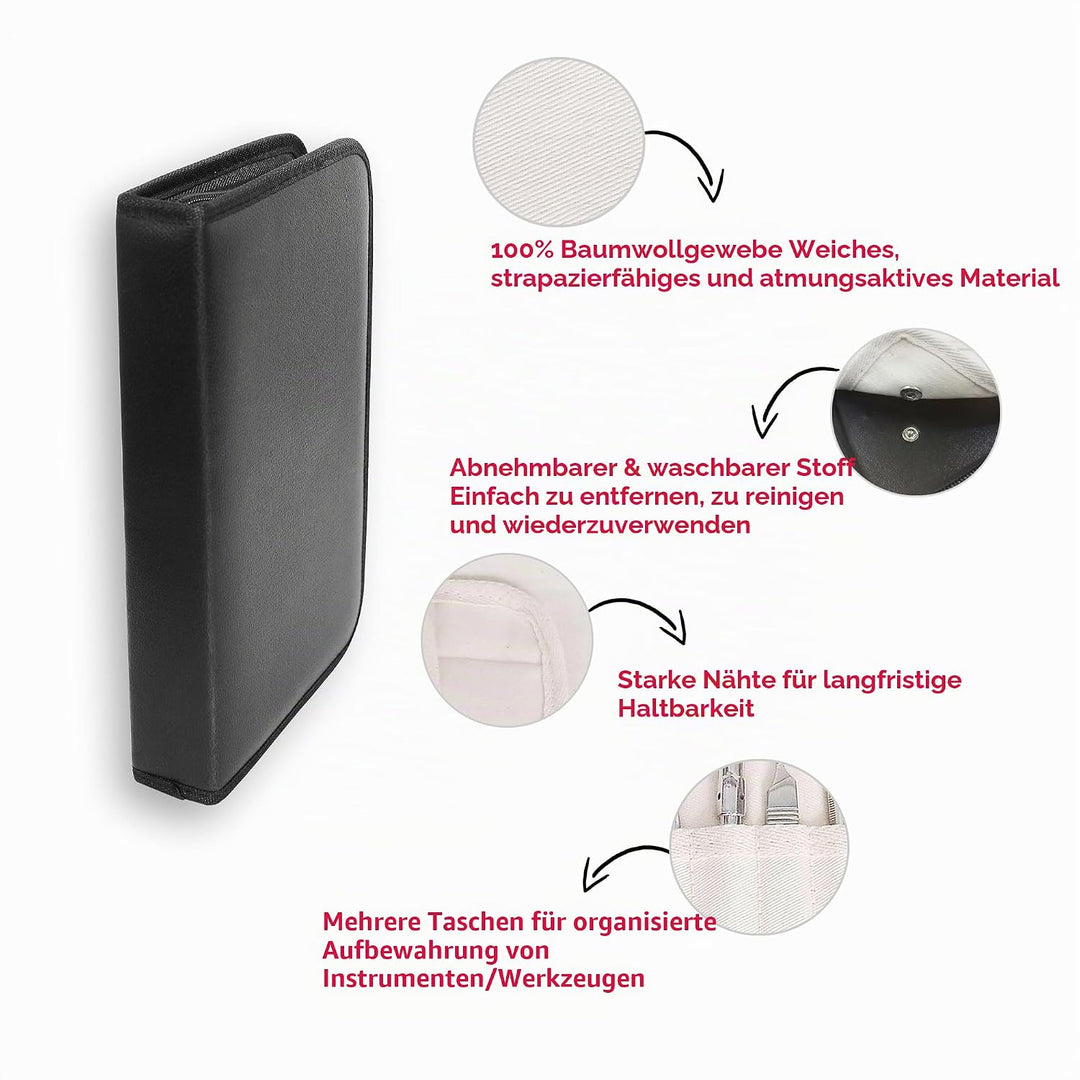 Fusspflege Etui - Podologie Aufbewahrungs Tasche Leer-Maniküre&amp;Pediküre Kosmetik Instrumente Tasche