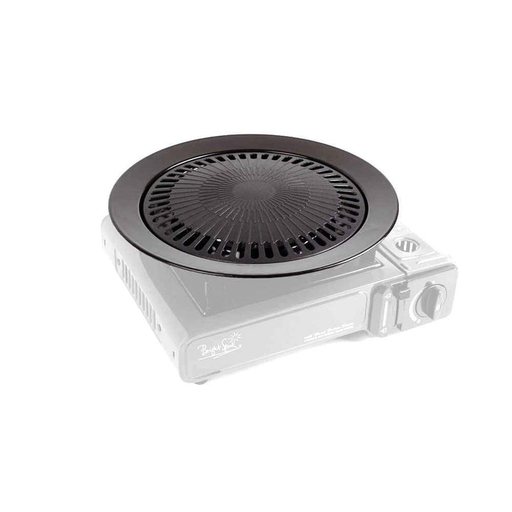 Bright Spark Grillplatte, Stahl, pulverbeschichtet, Antihaftbeschichtung, 32 cm Durchmesser, Grau, e