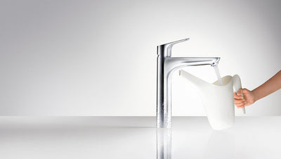 hansgrohe Wasserhahn Focus (Armatur mit Auslaufhöhe 190mm und Zugstangen-Ablaufgarnitur) Chrom