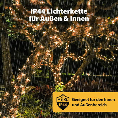 SALCAR 26m 360er LED Lichterkette Weihnachtsbaum (23m Lichterkette + 3m Stromkabel), 31V Christbaumb