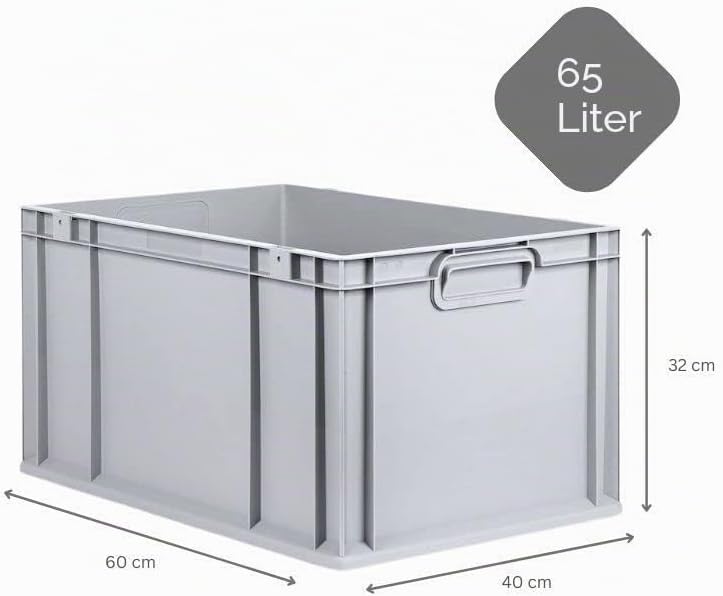 PROREGAL SuperSparSet 3x Eurobox NextGen Grip mit Scharnierdeckel und gelben Schiebeschnappverschlüs