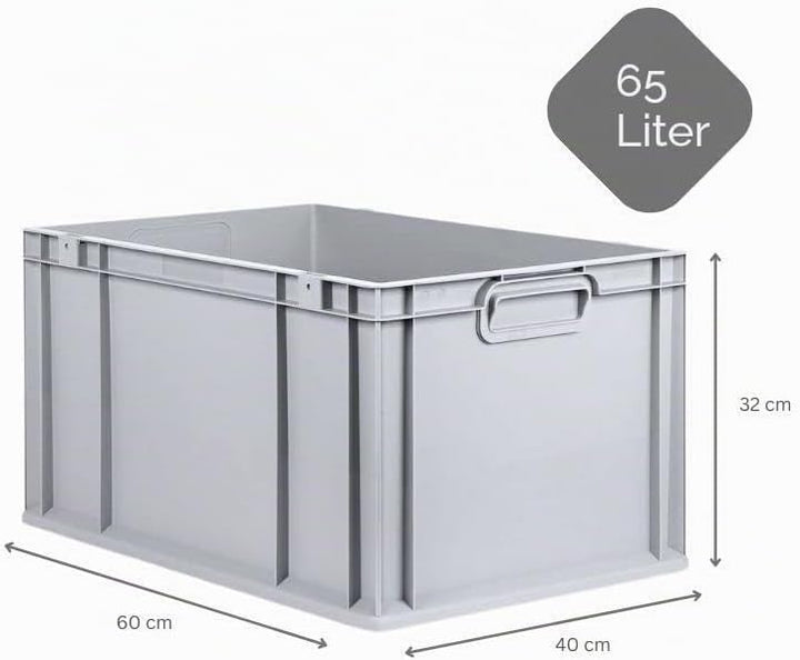 PROREGAL SuperSparSet 3x Eurobox NextGen Grip mit Scharnierdeckel und gelben Schiebeschnappverschlüs