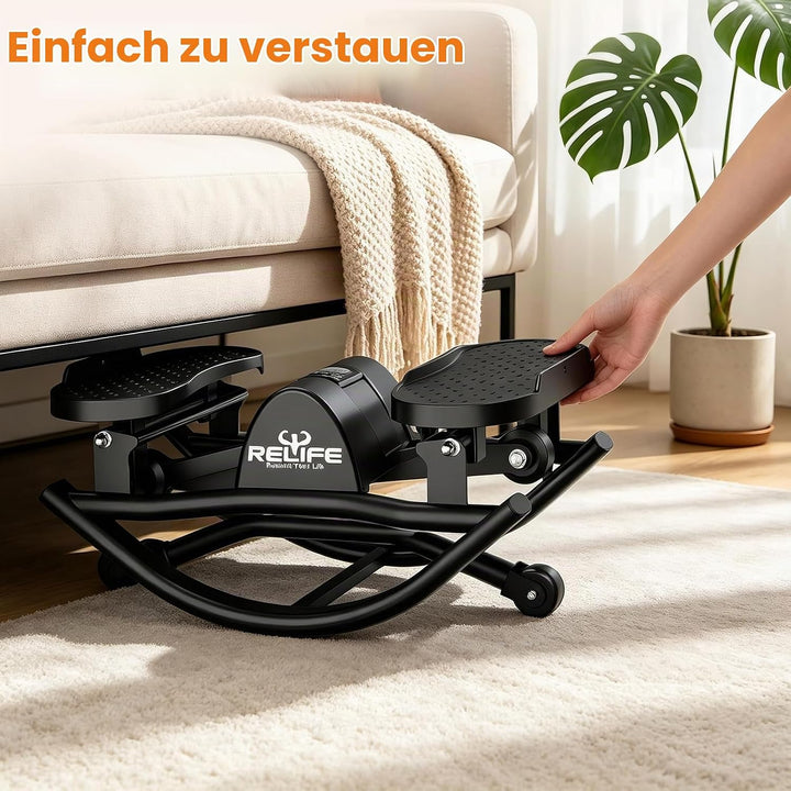 RELIFE REBUILD YOUR LIFE Rock Stepper für Zuhause Seitliches Schaukeln 3D Bewegung Low-Impact Rockin