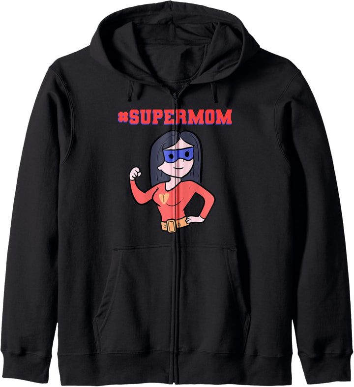 #SUPERMOM starke Mutter Kapuzenjacke