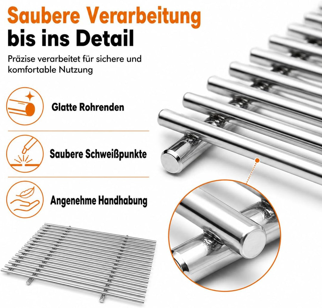 Edelstahl Grillrost für Weber Spirit 300 Serie E-310/S-310/E-320/S-320, Grillrost Ersatz for Weber S