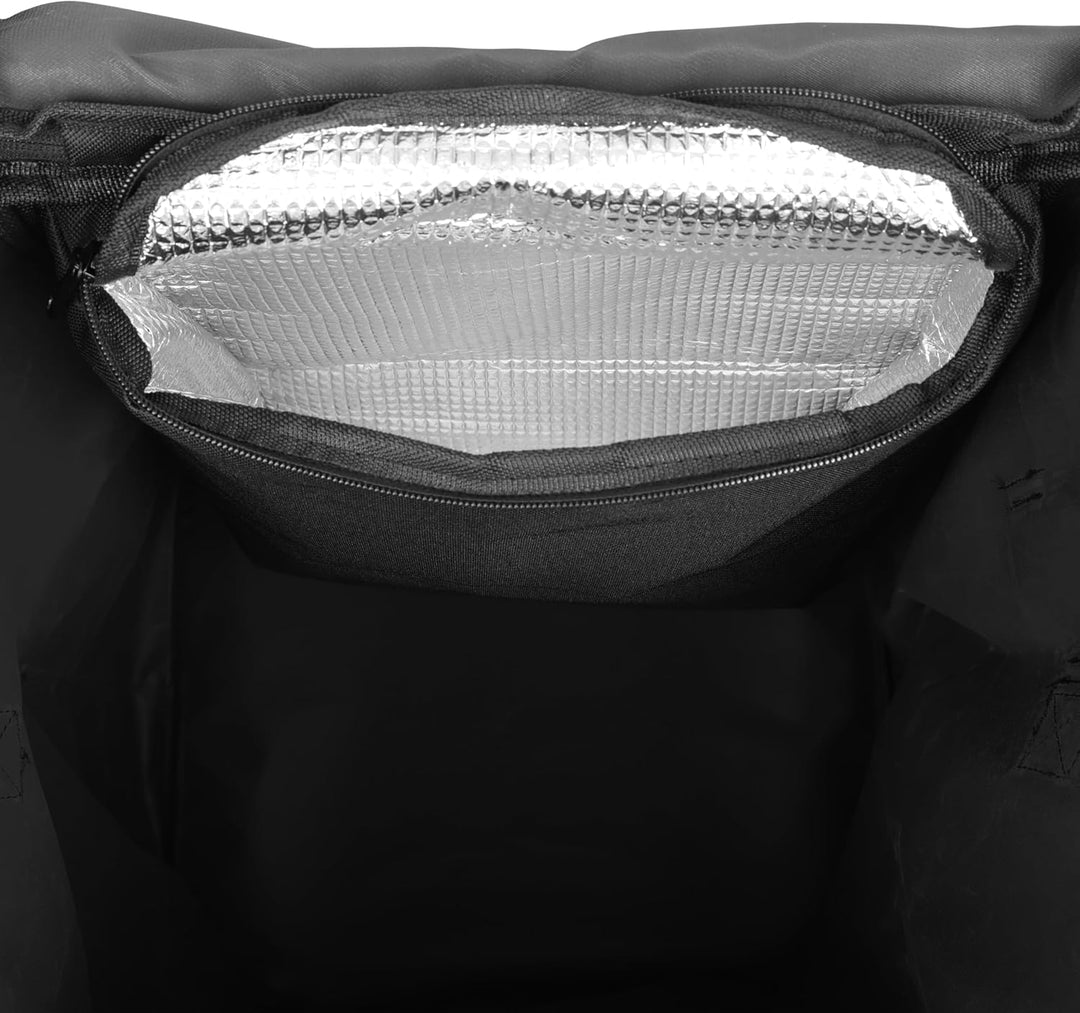 Sillar Einkaufstrolley klappbar 56 L – Einkaufsroller/Warenkorb/Hackenporsche mit Kühlfunktion 5 L,