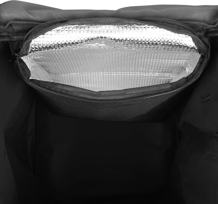 Sillar Einkaufstrolley klappbar 56 L – Einkaufsroller/Warenkorb/Hackenporsche mit Kühlfunktion 5 L,