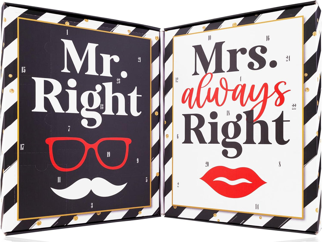 Mr & Mrs Right - Adventskalender für Paare 2024 - Körperpflege für Sie & Ihn - Weihnachtskalender fü