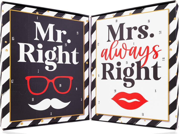 Mr & Mrs Right - Adventskalender für Paare 2024 - Körperpflege für Sie & Ihn - Weihnachtskalender fü