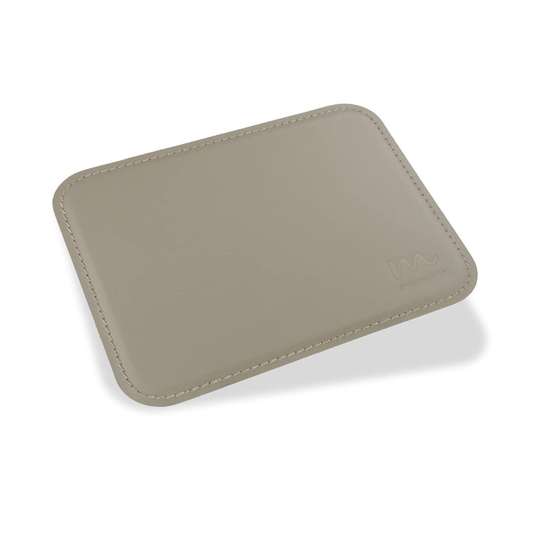 Memoria Mauspad ARTHUR | Regeneriertes Leder | Mausunterlage Mousepad (Schiefer, 25 cm x 20 cm) Schi
