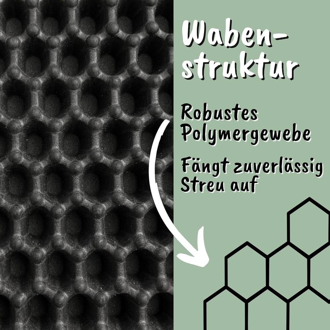 Fellou Katzenklo Matte 75x58 cm | XXL Matte Katzentoilette | perfekte Katzenstreu Matte für die saub