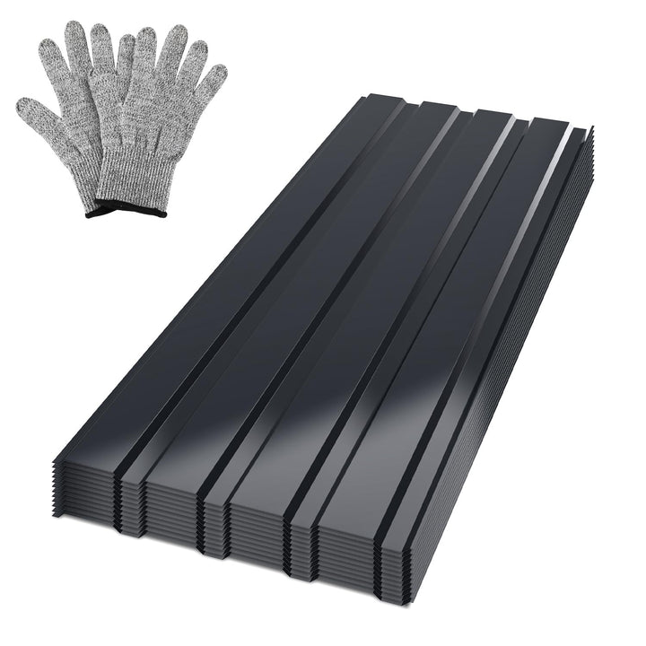 12x Profilblech Trapezblech Dachplatten Stahlblech 115x45cm = 6m² Wellblechplatten für Dach Metall D