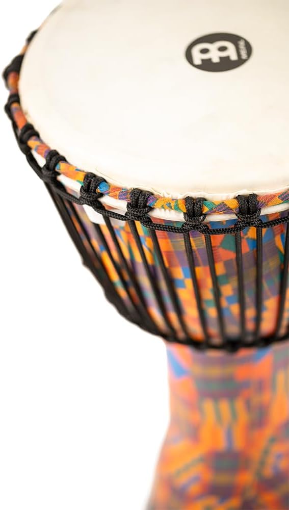 Meinl Percussion 25cm Rope Tuned Travel Series Djembe Trommel - mit Ziegenfell - Musikinstrument für