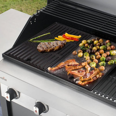 Char-Broil 140 721 Gas2Coal 330 Hybrid Grill - 3 - Brenner Gas & Kohlegrill mit Seitenbrenner, Schwa