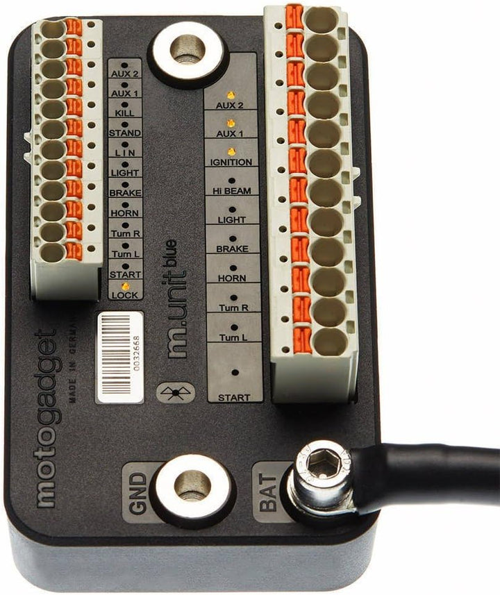 Motogadget MG4002040 – m-Unit Blue Digital Control Unit Builders Pack with Cable Kit
