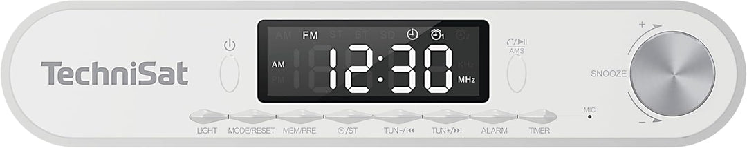 TechniSat Viola Küchenradio - Unterbau Radio mit UKW/FM, LED Display, Arbeitsleuchte, Timer, Bluetoo