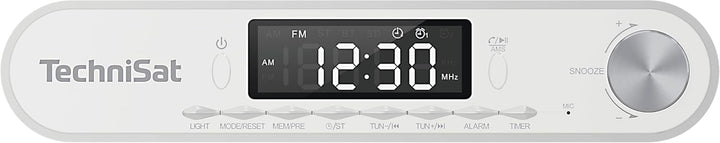 TechniSat Viola Küchenradio - Unterbau Radio mit UKW/FM, LED Display, Arbeitsleuchte, Timer, Bluetoo