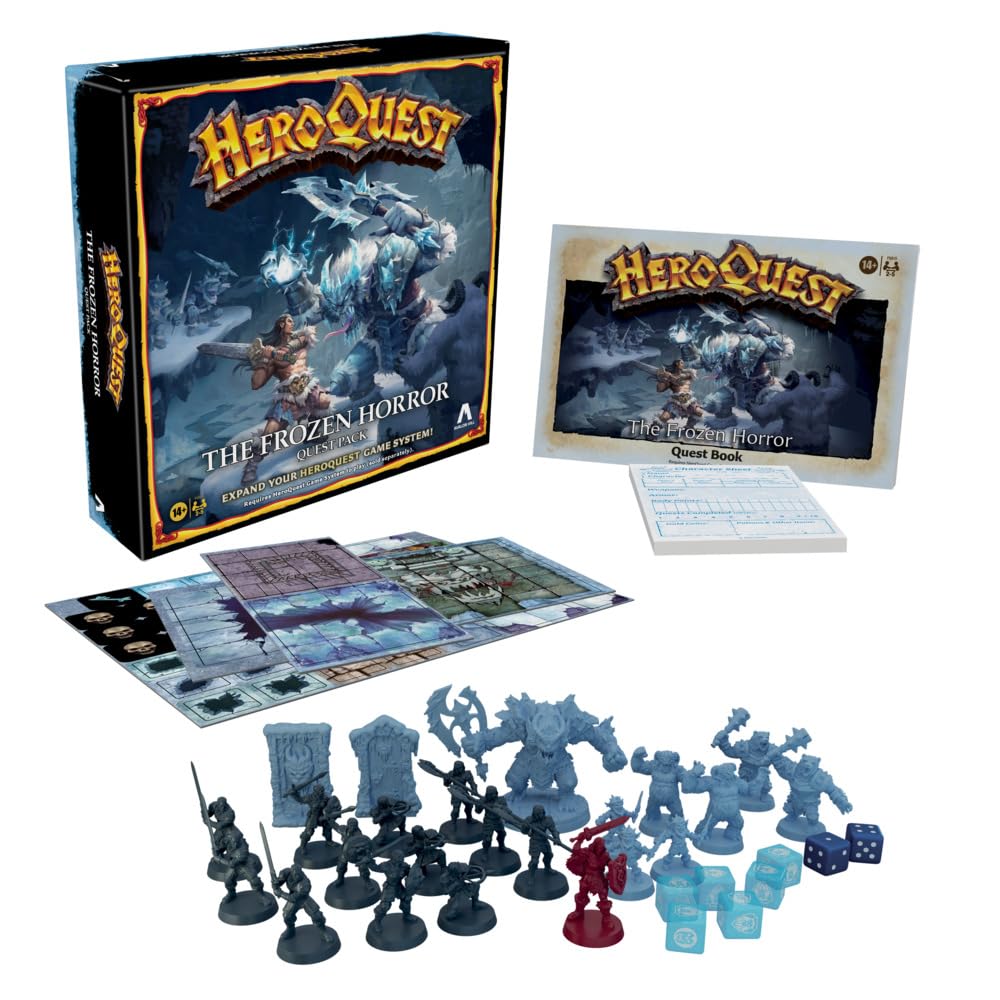 Hasbro F5815 Heroquest Frozen Horror Spiel, Mehrfarbig The Frozen Horror (Quest Pack), The Frozen Ho