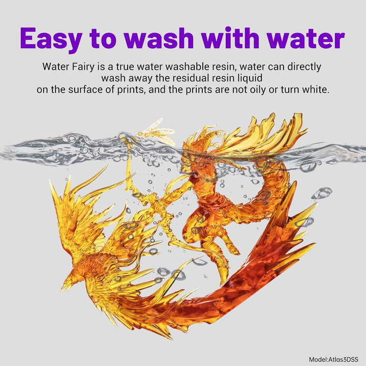 RESIONE Wasserwaschbares Resin for 3D Drucker - Flüssiges 405-nm-Hochgeschwindigkeitsdruckharz mit R