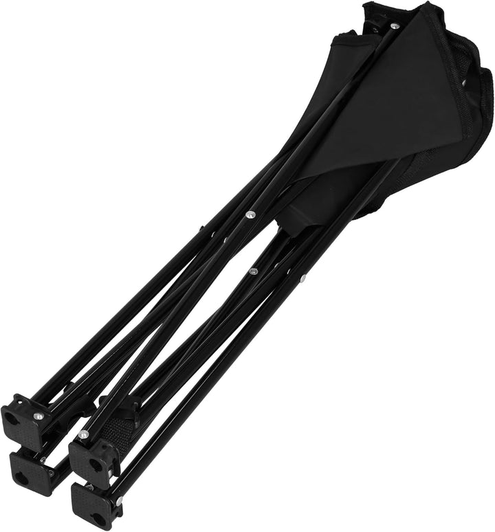 SPRINGOS Camping-Set Campingtisch mit 2 Hockern Freizeitmöbel Camping-Set, Schwarz