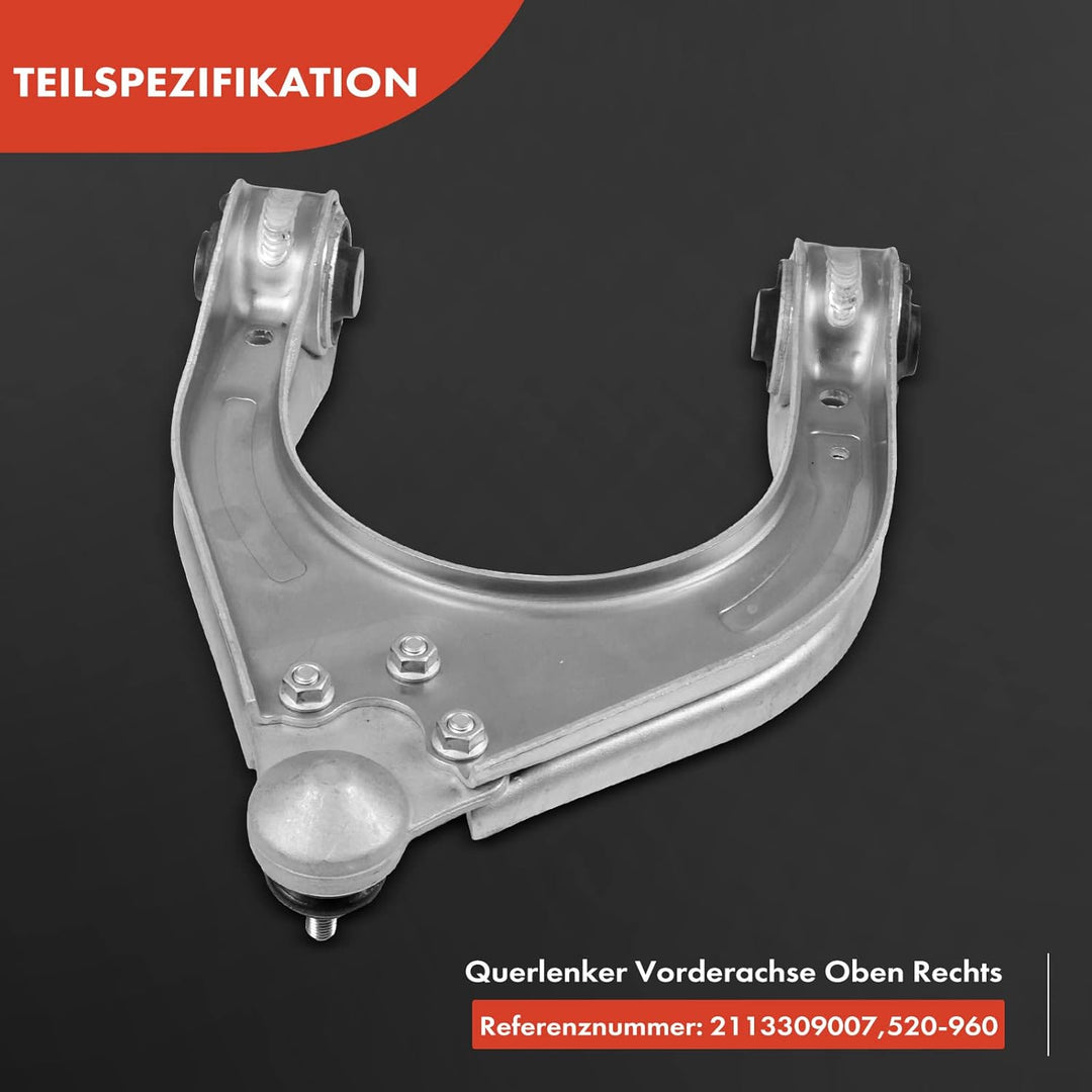 Frankberg Querlenker Radaufhängung Vorne Oben Rechts Kompatibel mit CLS C219 2004-2010 E-Klasse W211