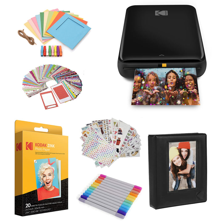 KODAK Step Drucker, Kabelloser mobiler Fotodrucker mit Zink-Technik und gratis App für iOS und Andro